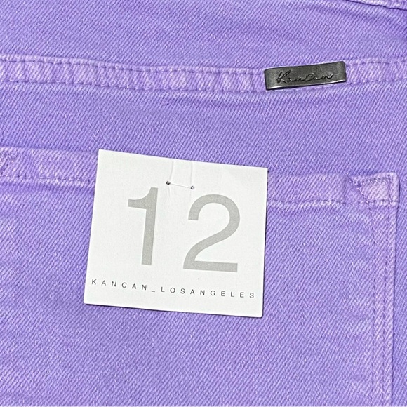 Kancan Evie Ultra High Rise 90s Straight Leg Lavender Retro Denim Jeans Size 12 - Picture 4 of 7